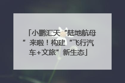 小鹏汇天“陆地航母”来啦！构建“飞行汽车+文旅”新生态