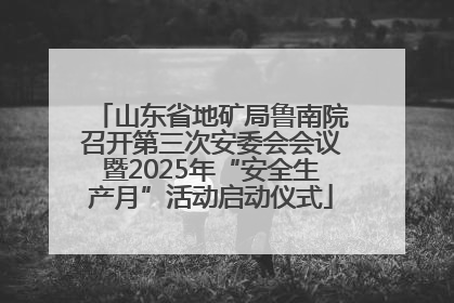 山东省地矿局鲁南院召开第三次安委会会议暨2025年“安全生产月”活动启动仪式