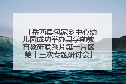 岳西县包家乡中心幼儿园成功举办县学前教育教研联系片第一片区第十三次专题研讨会