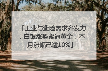 工业与避险需求齐发力，白银涨势紧逼黄金，本月涨幅已逾10%