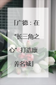 广德：在“长三角之心”打造康养名城