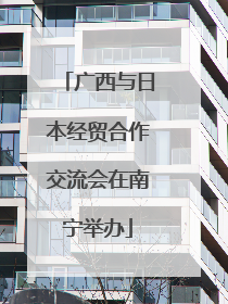 广西与日本经贸合作交流会在南宁举办