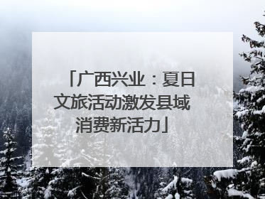 广西兴业：夏日文旅活动激发县域消费新活力
