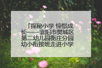 探秘小学 憧憬成长——襄阳市樊城区第二幼儿园衡庄分园幼小衔接班走进小学开展参观体验活动
