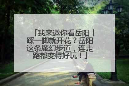 我来邀你看岳阳丨踩一脚就开花？岳阳这条魔幻步道，连走路都变得好玩！
