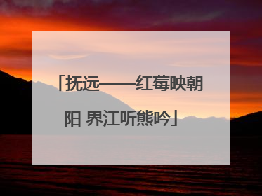 抚远——红莓映朝阳 界江听熊吟
