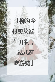 柳沟乡村奥莱端午开街，一站式逛吃游购