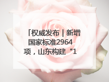 权威发布｜新增国家标准2964项，山东构建“1+4+N”标准化创新发展新格局