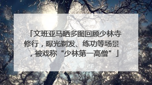 文班亚马晒多图回顾少林寺修行，曝光剃发、练功等场景，被戏称“少林第一高僧”