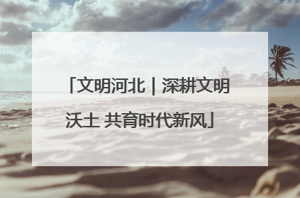 文明河北｜深耕文明沃土 共育时代新风