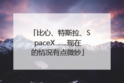 比心、特斯拉、SpaceX……现在的情况有点微妙