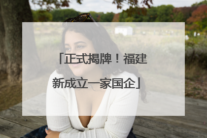 正式揭牌！福建新成立一家国企