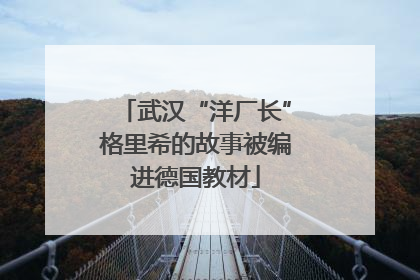 武汉“洋厂长”格里希的故事被编进德国教材