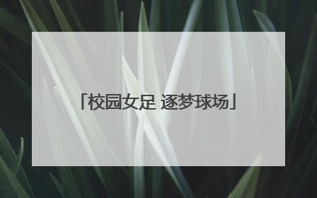 校园女足 逐梦球场