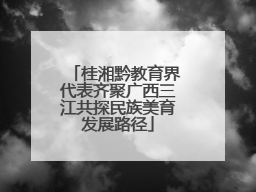 桂湘黔教育界代表齐聚广西三江共探民族美育发展路径