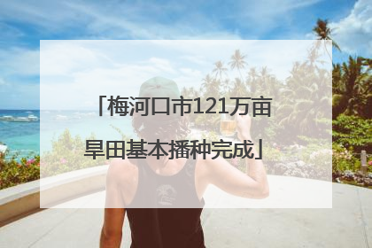 梅河口市121万亩旱田基本播种完成
