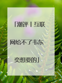 潮评丨互联网给不了韦东奕想要的