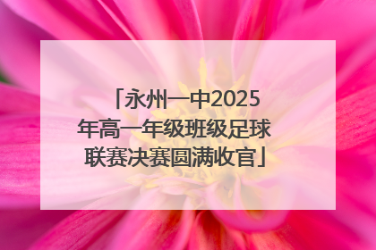 永州一中2025年高一年级班级足球联赛决赛圆满收官