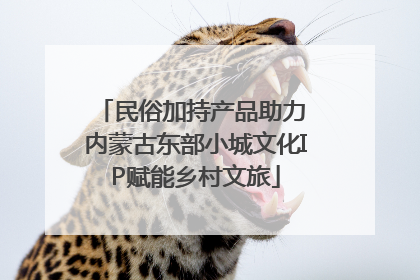 民俗加持产品助力 内蒙古东部小城文化IP赋能乡村文旅