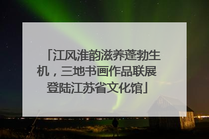 江风淮韵滋养蓬勃生机，三地书画作品联展登陆江苏省文化馆