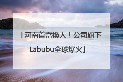 河南首富换人！公司旗下Labubu全球爆火