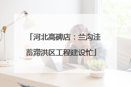 河北高碑店：兰沟洼蓄滞洪区工程建设忙