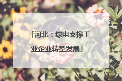 河北：绿电支撑工业企业转型发展