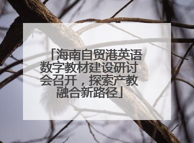 海南自贸港英语数字教材建设研讨会召开，探索产教融合新路径