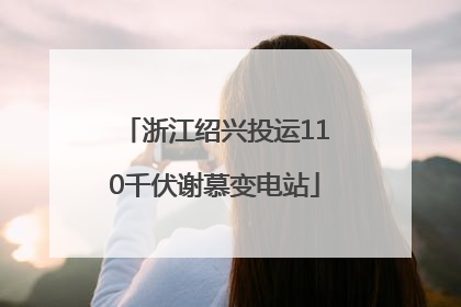 浙江绍兴投运110千伏谢慕变电站