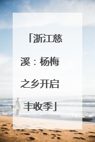 浙江慈溪：杨梅之乡开启丰收季