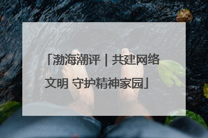 渤海潮评｜共建网络文明 守护精神家园