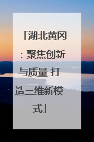 湖北黄冈：聚焦创新与质量 打造三维新模式