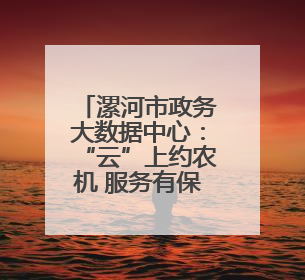 漯河市政务大数据中心：“云”上约农机 服务有保障