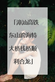 漳汕高铁东山跨海特大桥栈桥顺利合龙