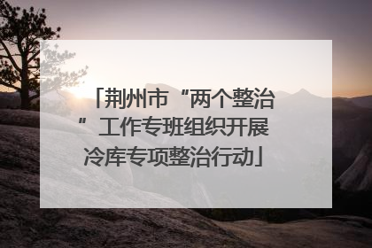 荆州市“两个整治”工作专班组织开展冷库专项整治行动