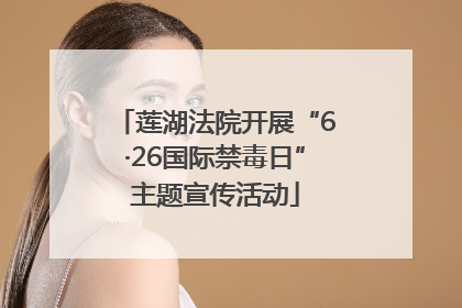 莲湖法院开展“6·26国际禁毒日”主题宣传活动
