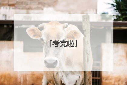 考完啦