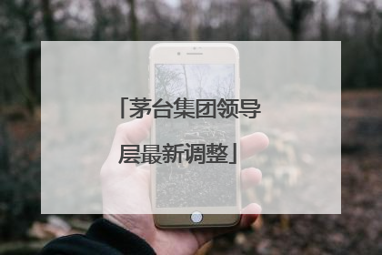 茅台集团领导层最新调整