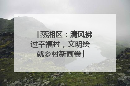 蒸湘区：清风拂过幸福村，文明绘就乡村新画卷