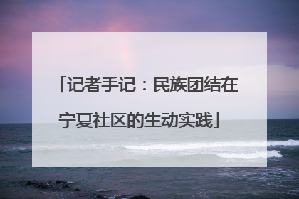 记者手记：民族团结在宁夏社区的生动实践
