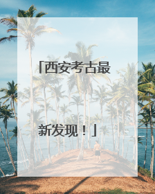 西安考古最新发现！