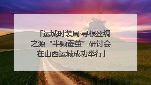 运城时装周·寻根丝绸之源“半颗蚕茧”研讨会在山西运城成功举行