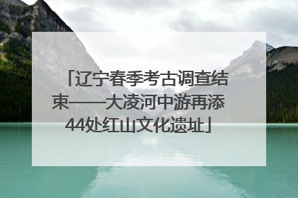 辽宁春季考古调查结束——大凌河中游再添44处红山文化遗址