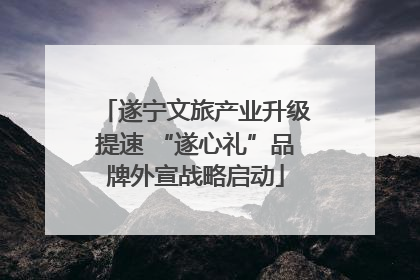 遂宁文旅产业升级提速 “遂心礼”品牌外宣战略启动