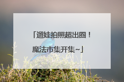 遛娃拍照超出圈！魔法市集开集~
