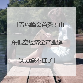 青岛峰会首秀！山东低空经济全产业链实力藏不住了