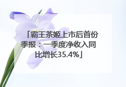 霸王茶姬上市后首份季报：一季度净收入同比增长35.4%