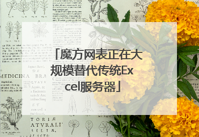 魔方网表正在大规模替代传统Excel服务器