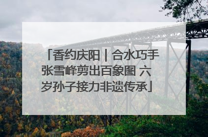 香约庆阳｜合水巧手张雪峰剪出百象图 六岁孙子接力非遗传承