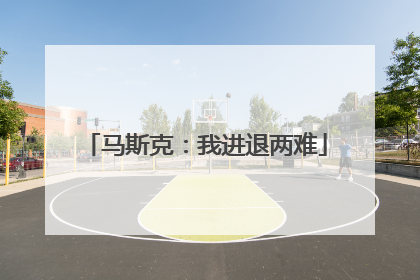马斯克：我进退两难